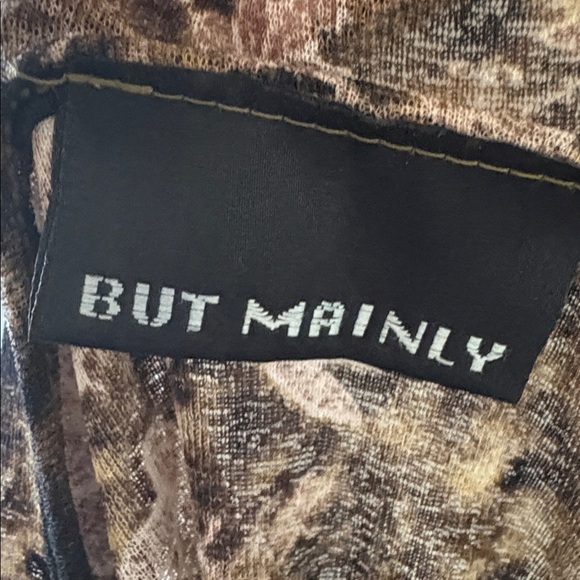 Vintage Euro Y2K But Mainly Leopard & Floral Print Ruffle Mesh Top Cavalli Vibes - Picture 4 of 6